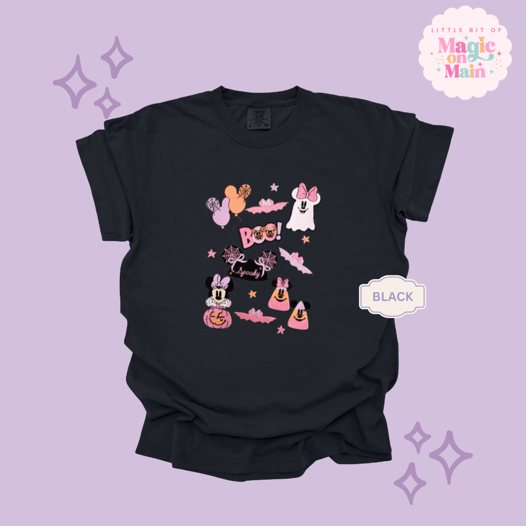 EMBROIDERED SPOOKY ELEMENTS - EXCLUSIVE TO MOM - ADULT T-SHIRT