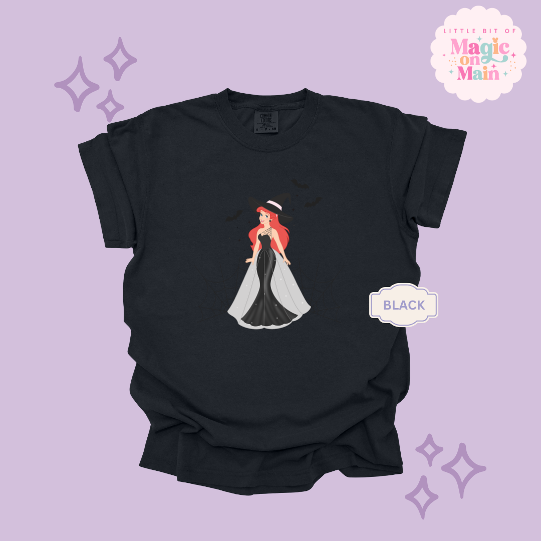 PRINTED SPOOKY ARIEL - ADULT T-SHIRT