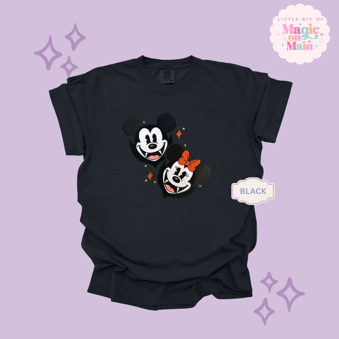 EMBROIDERED VAMPIRES - ADULT T-SHIRT