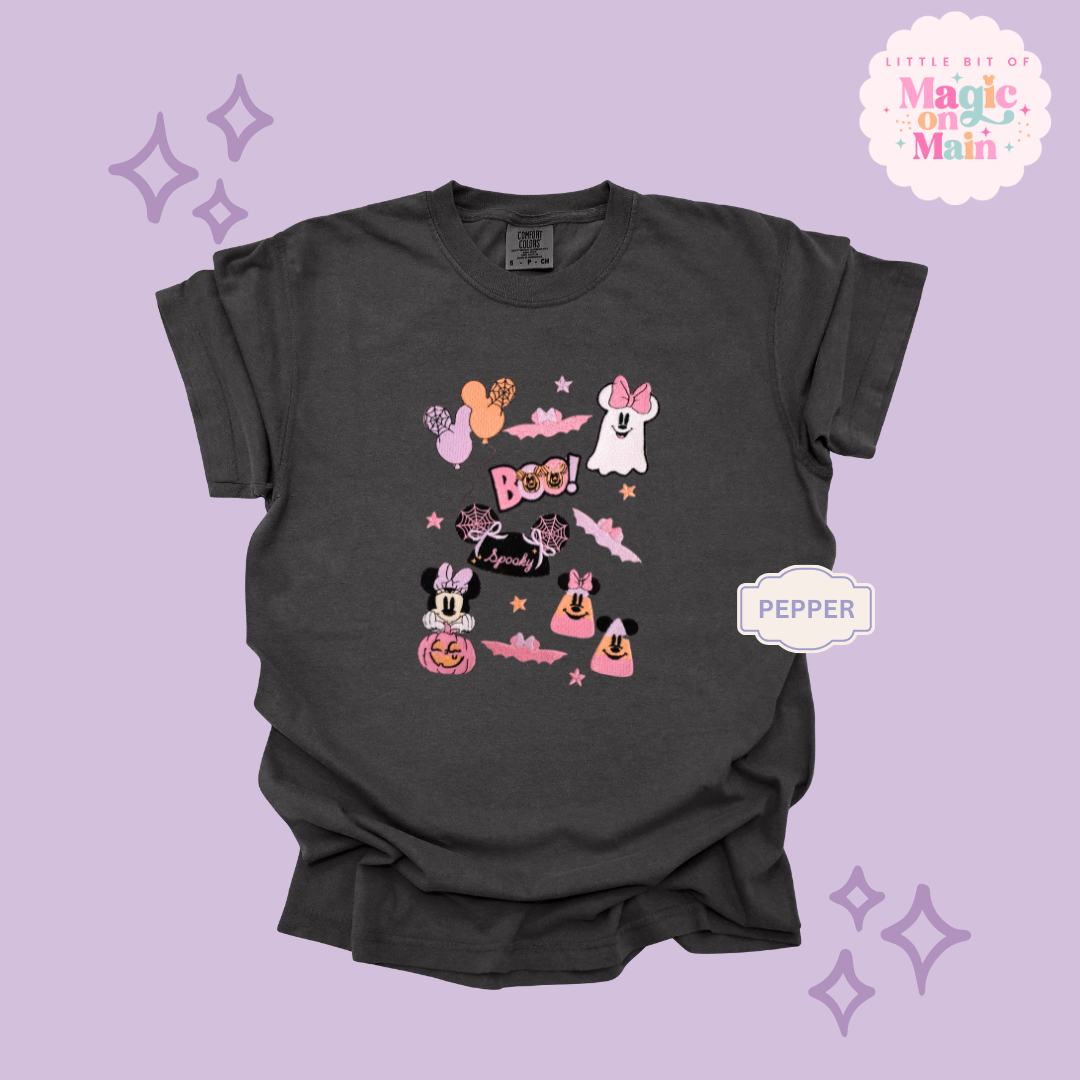 EMBROIDERED SPOOKY ELEMENTS - EXCLUSIVE TO MOM - ADULT T-SHIRT