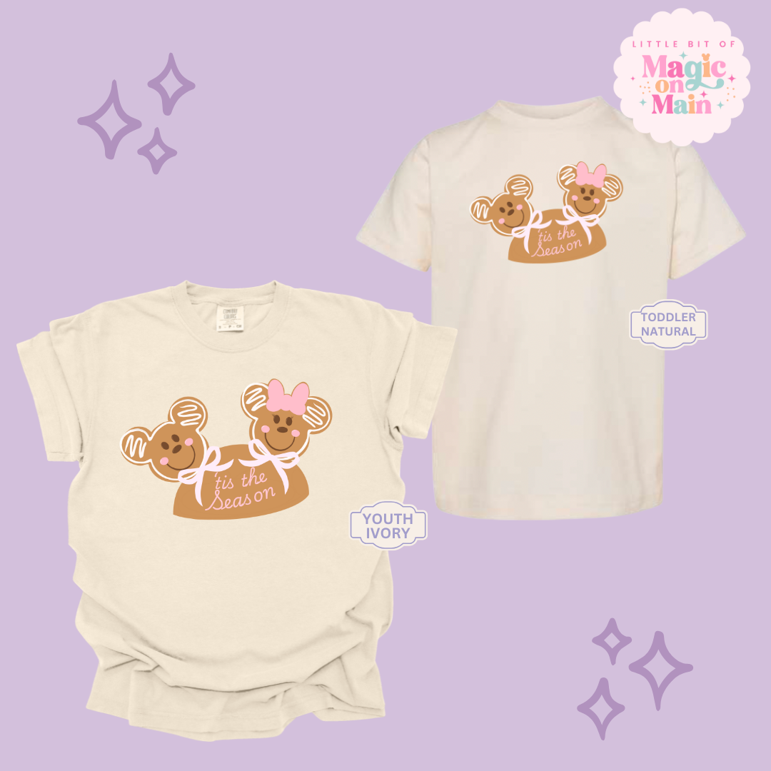 PRINTED MICKEY & MINNIE GINGERBREAD HAT - EXCLUSIVE TO MoM - YOUTH/TODDLER