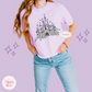 PRINTED DLAND CASTLE - WOMENS BOXY T-SHIRT