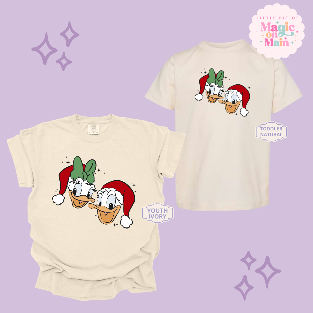 PRINTED DONALD & DAISY CHRISTMAS  - YOUTH/TODDLER