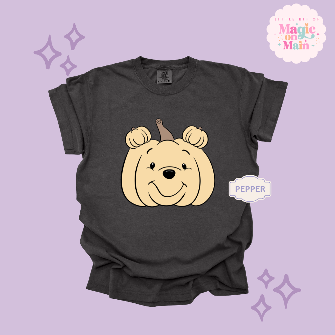 PRINTED POOH PUMPKIN - ADULT T-SHIRT