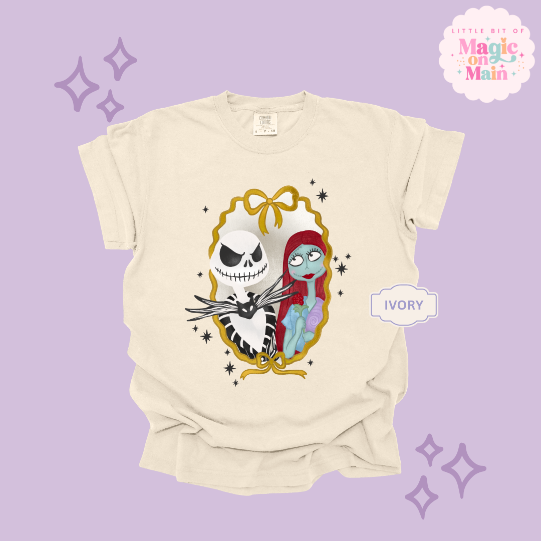 PRINTED JACK AND SALLY - ADULT T-SHIRT