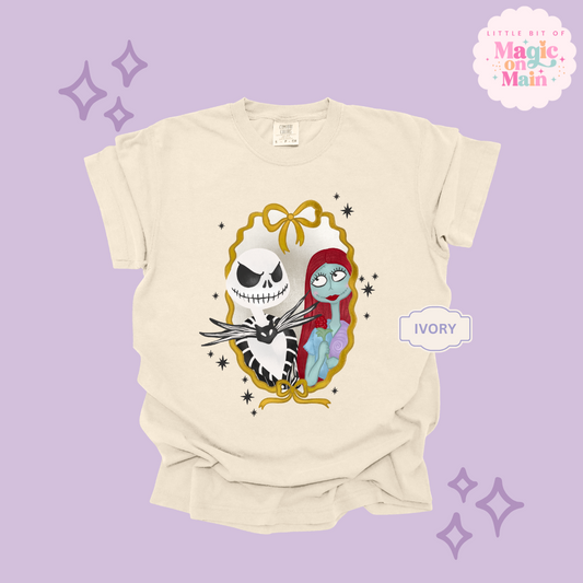 PRINTED JACK AND SALLY - ADULT T-SHIRT