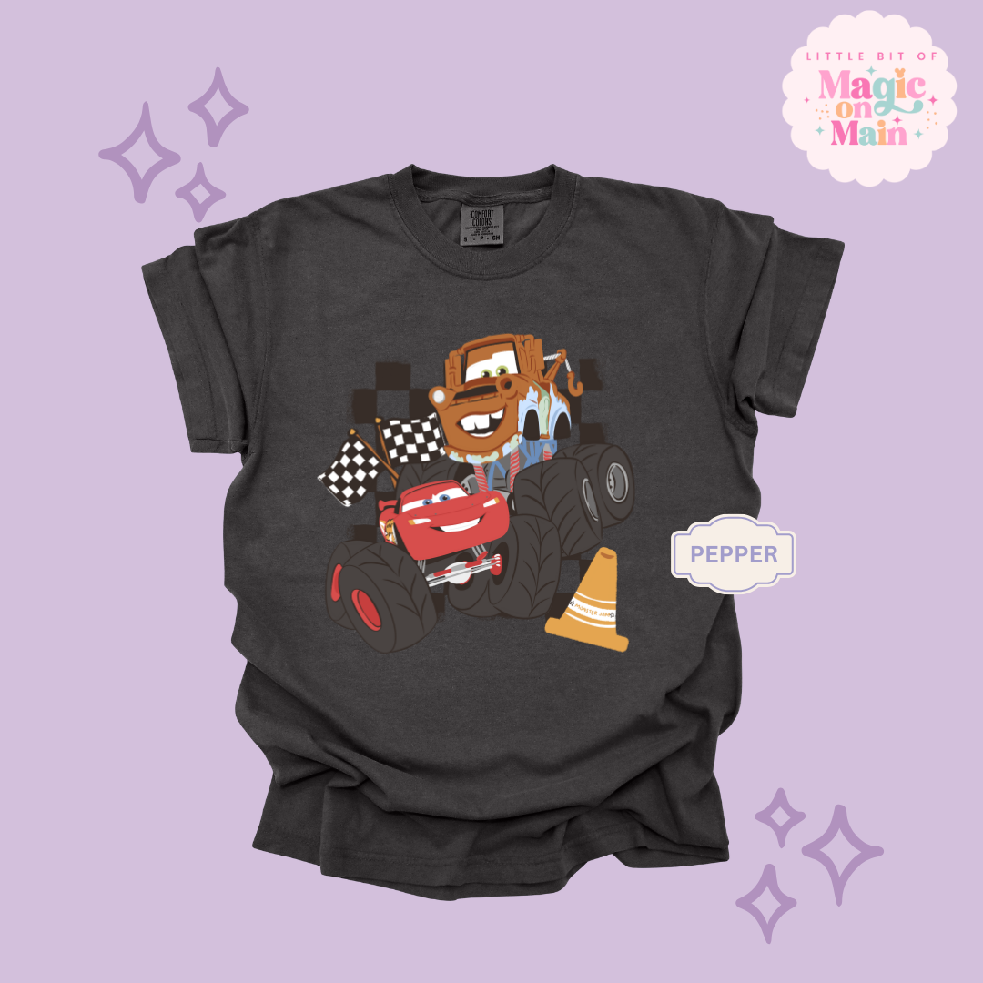 PRINTED CAR FRIENDS - ADULT T-SHIRT