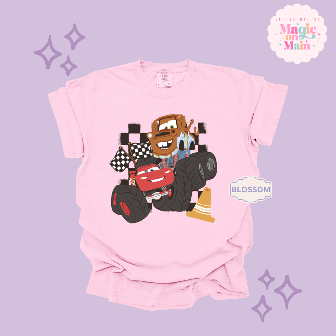 PRINTED CAR FRIENDS - ADULT T-SHIRT