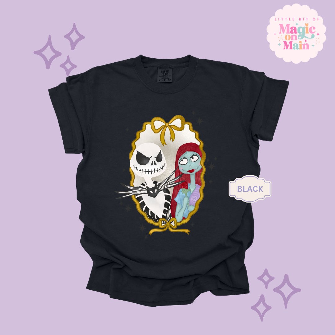 PRINTED JACK AND SALLY - ADULT T-SHIRT
