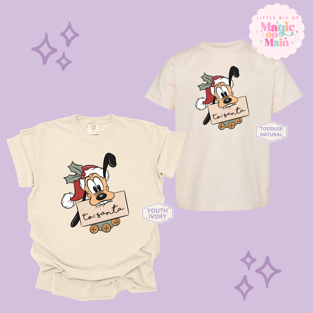 PRINTED PLUTO CHRISTMAS - YOUTH/TODDLER