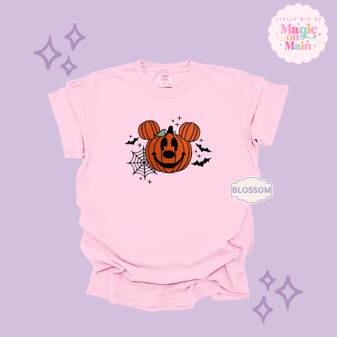 EMBROIDERED ORANGE PUMPKIN - EXCLUSIVE TO MoM - ADULT T-SHIRT