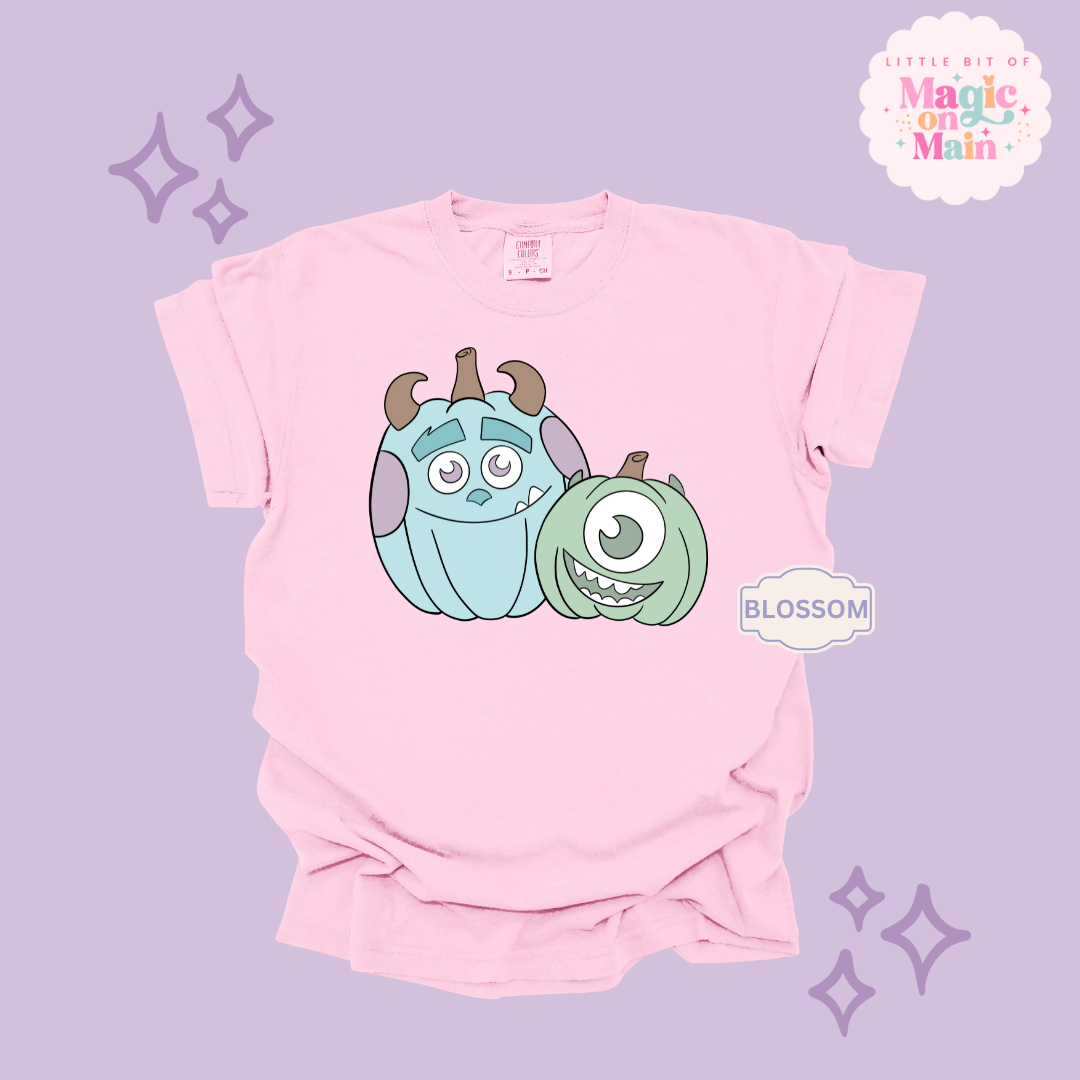 PRINTED MONSTER PUMPKINS - ADULT T-SHIRT
