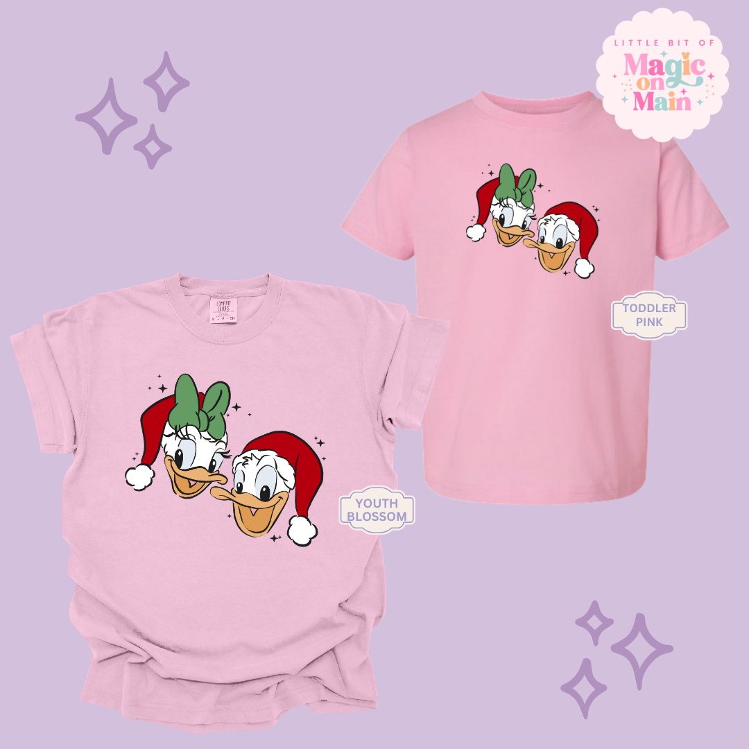 PRINTED DONALD & DAISY CHRISTMAS  - YOUTH/TODDLER
