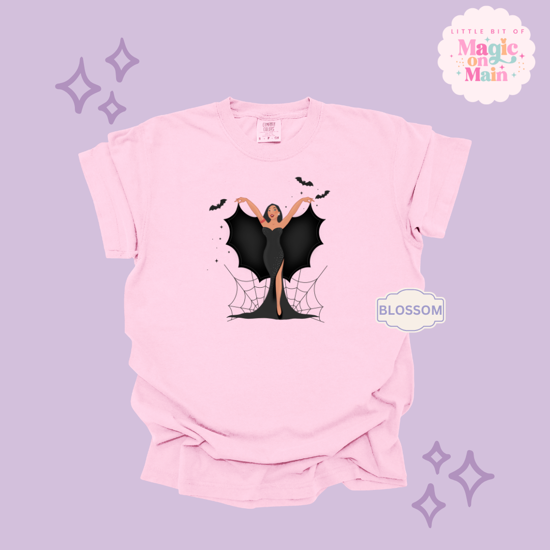PRINTED SPOOKY POCAHONTAS - ADULT T-SHIRT