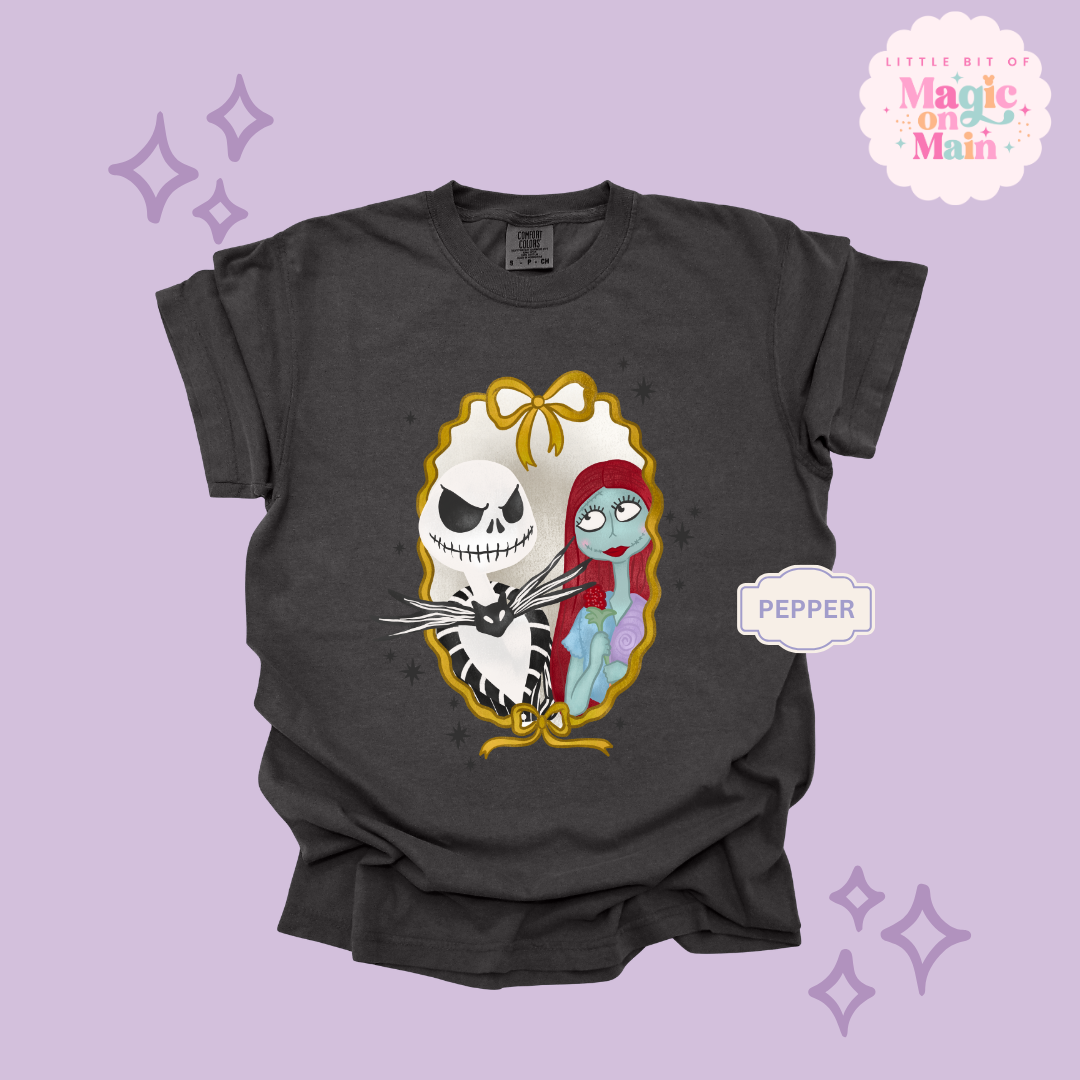 PRINTED JACK AND SALLY - ADULT T-SHIRT
