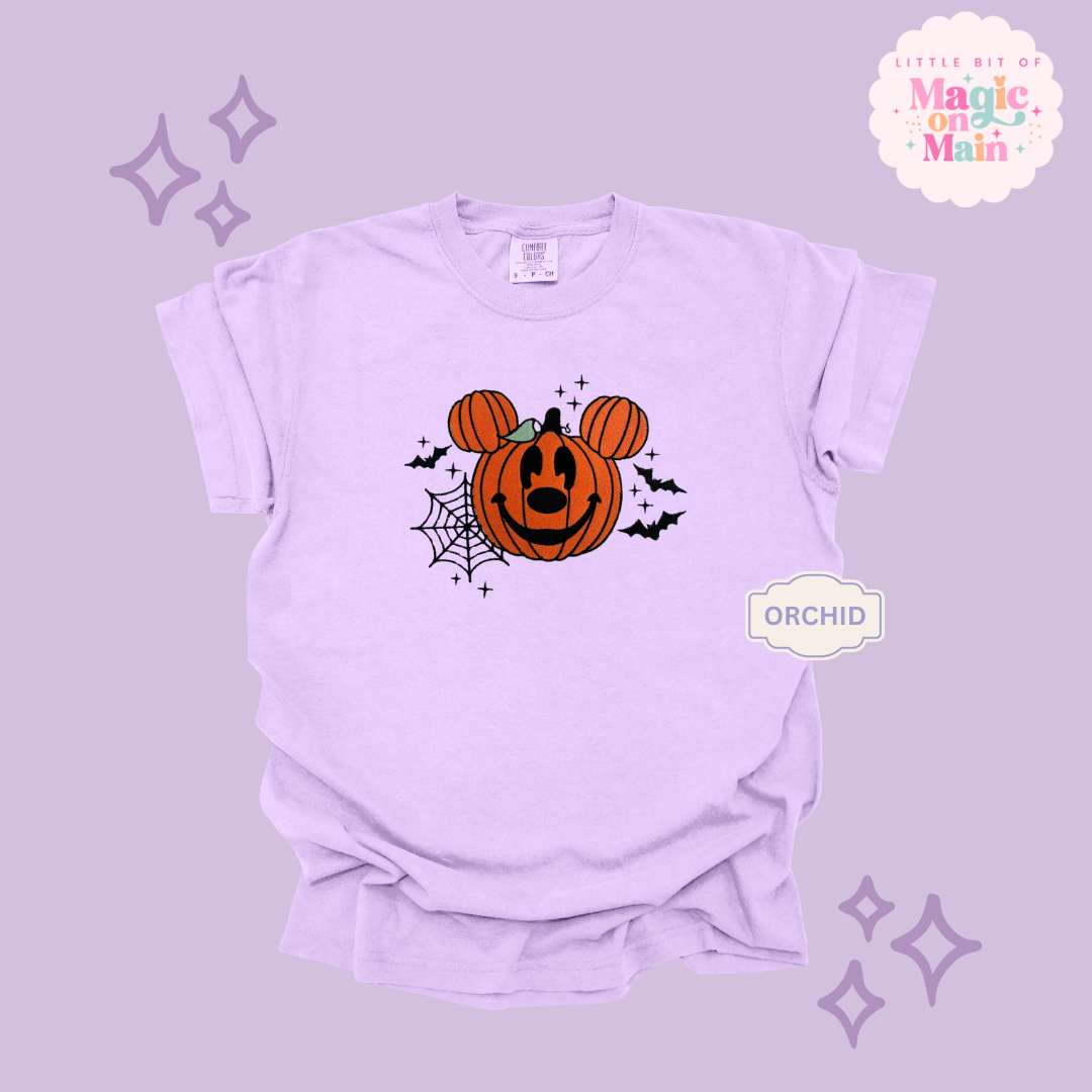 EMBROIDERED ORANGE PUMPKIN - EXCLUSIVE TO MoM - ADULT T-SHIRT