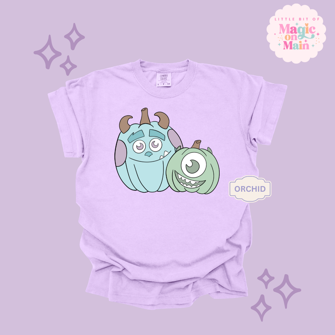 PRINTED MONSTER PUMPKINS - ADULT T-SHIRT