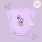 EMBROIDERED PINK MICKEY GHOIST - ADULT T-SHIRT