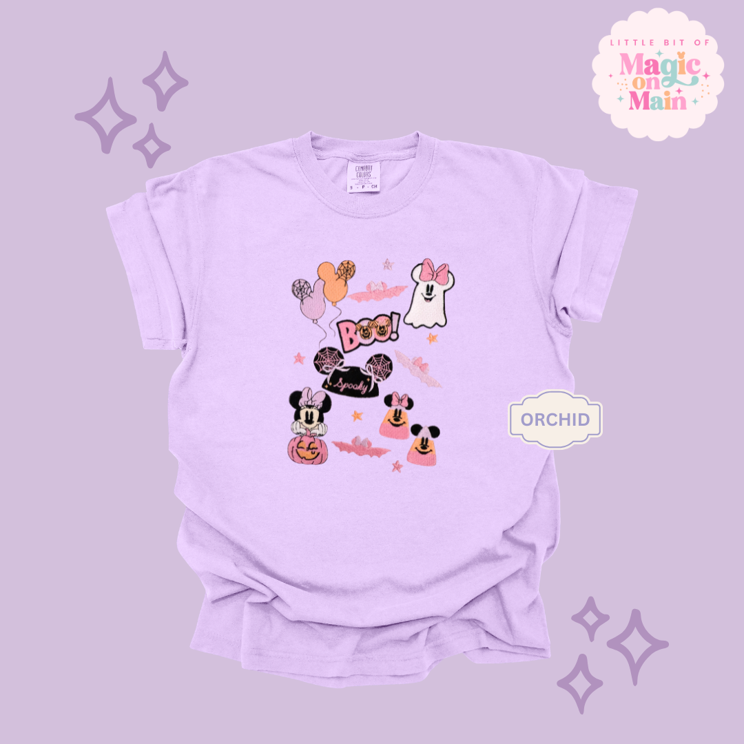 EMBROIDERED SPOOKY ELEMENTS - EXCLUSIVE TO MOM - ADULT T-SHIRT