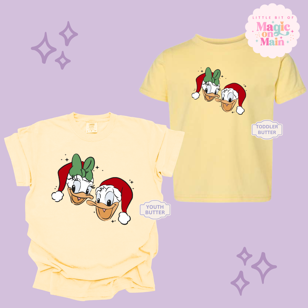 PRINTED DONALD & DAISY CHRISTMAS  - YOUTH/TODDLER