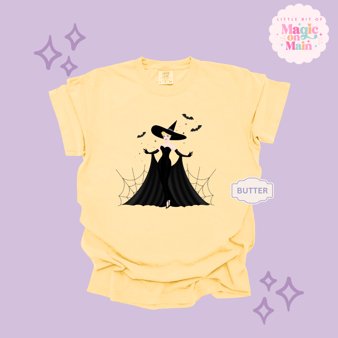 PRINTED SPOOKY CINDY - ADULT T-SHIRT