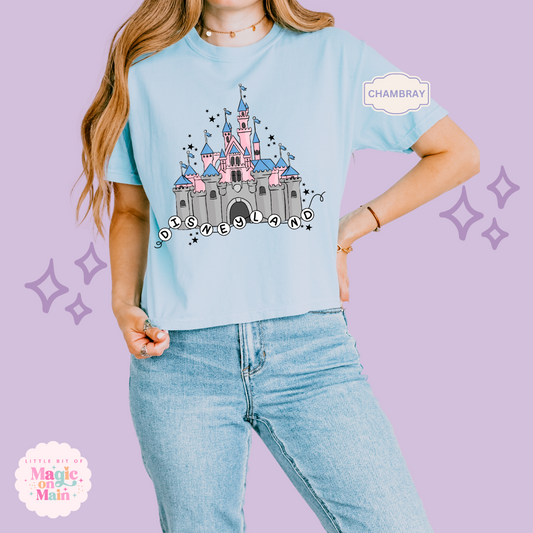 PRINTED DLAND CASTLE - WOMENS BOXY T-SHIRT