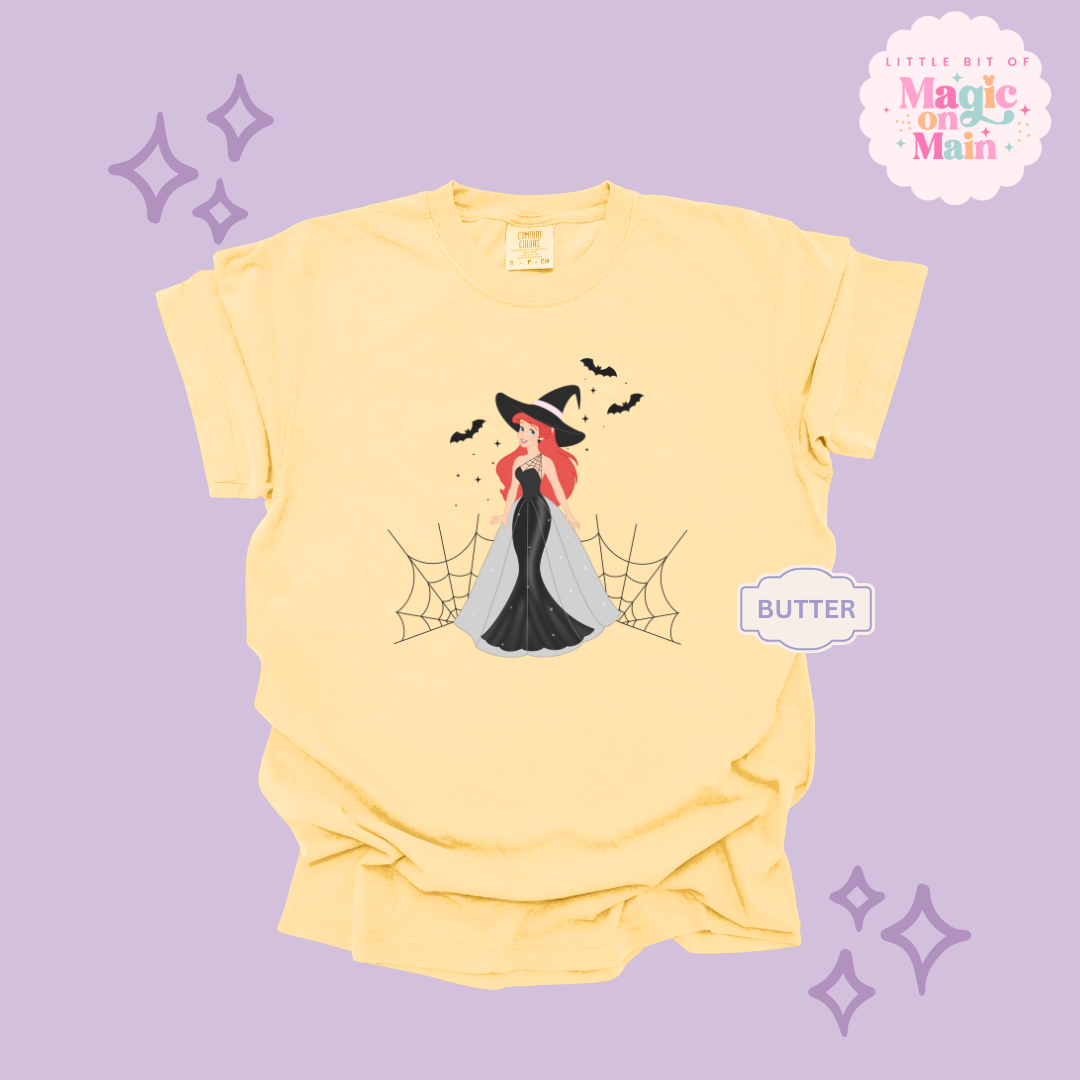 PRINTED SPOOKY ARIEL - ADULT T-SHIRT