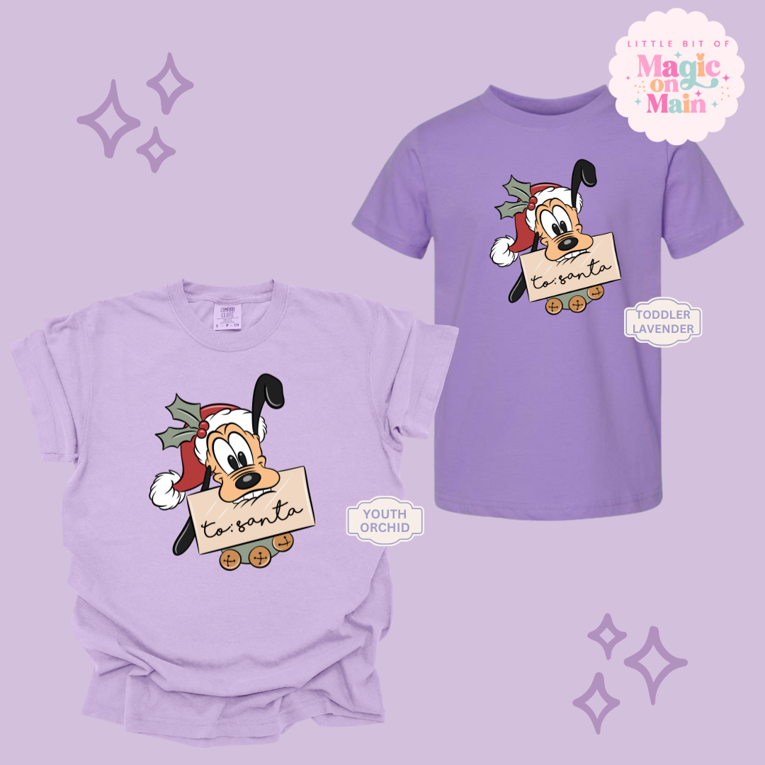 PRINTED PLUTO CHRISTMAS - YOUTH/TODDLER