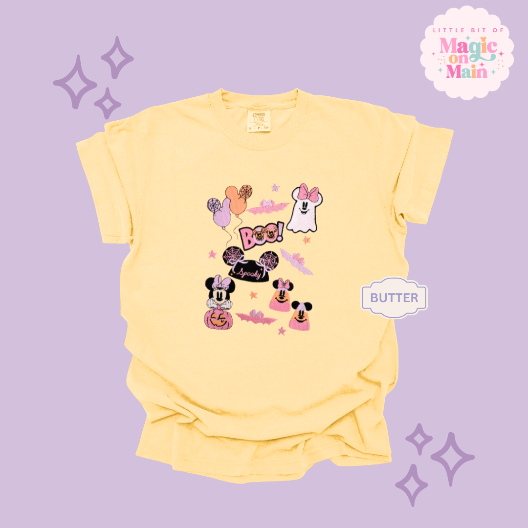 EMBROIDERED SPOOKY ELEMENTS - EXCLUSIVE TO MOM - ADULT T-SHIRT