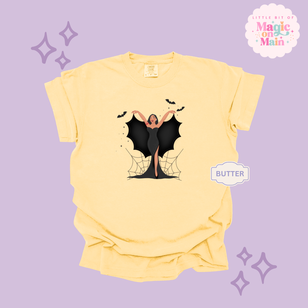 PRINTED SPOOKY POCAHONTAS - ADULT T-SHIRT