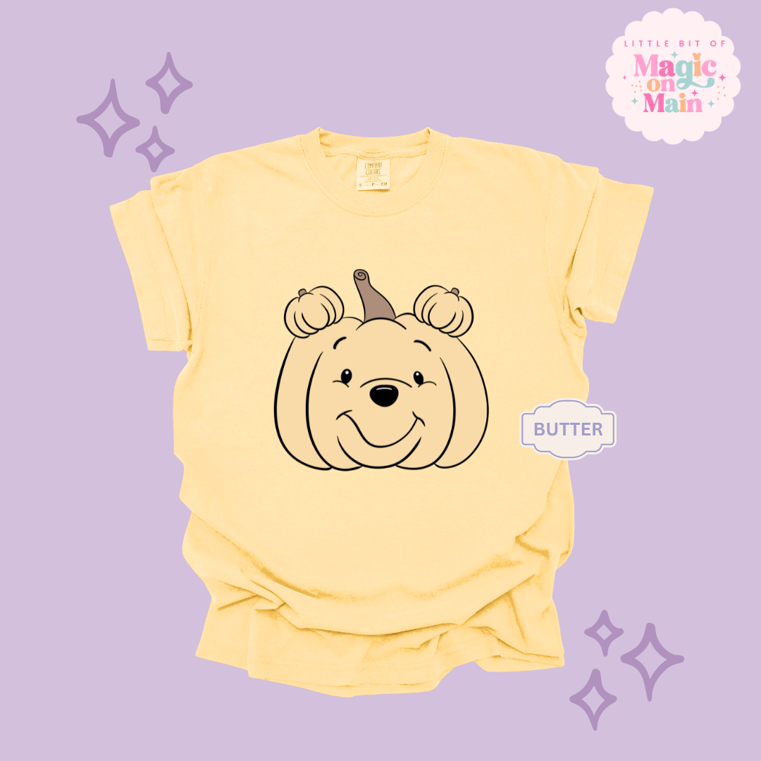 PRINTED POOH PUMPKIN - ADULT T-SHIRT