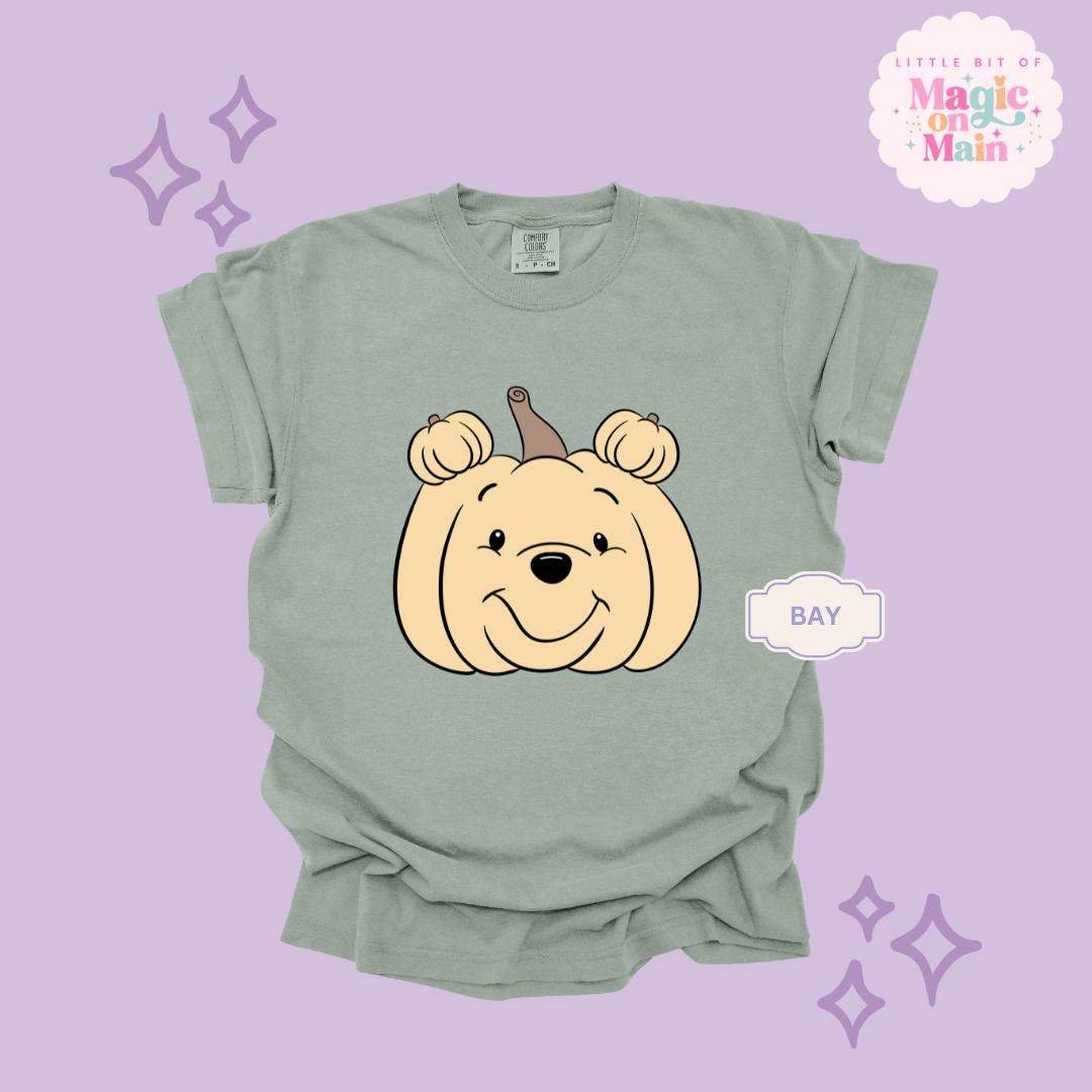 PRINTED POOH PUMPKIN - ADULT T-SHIRT