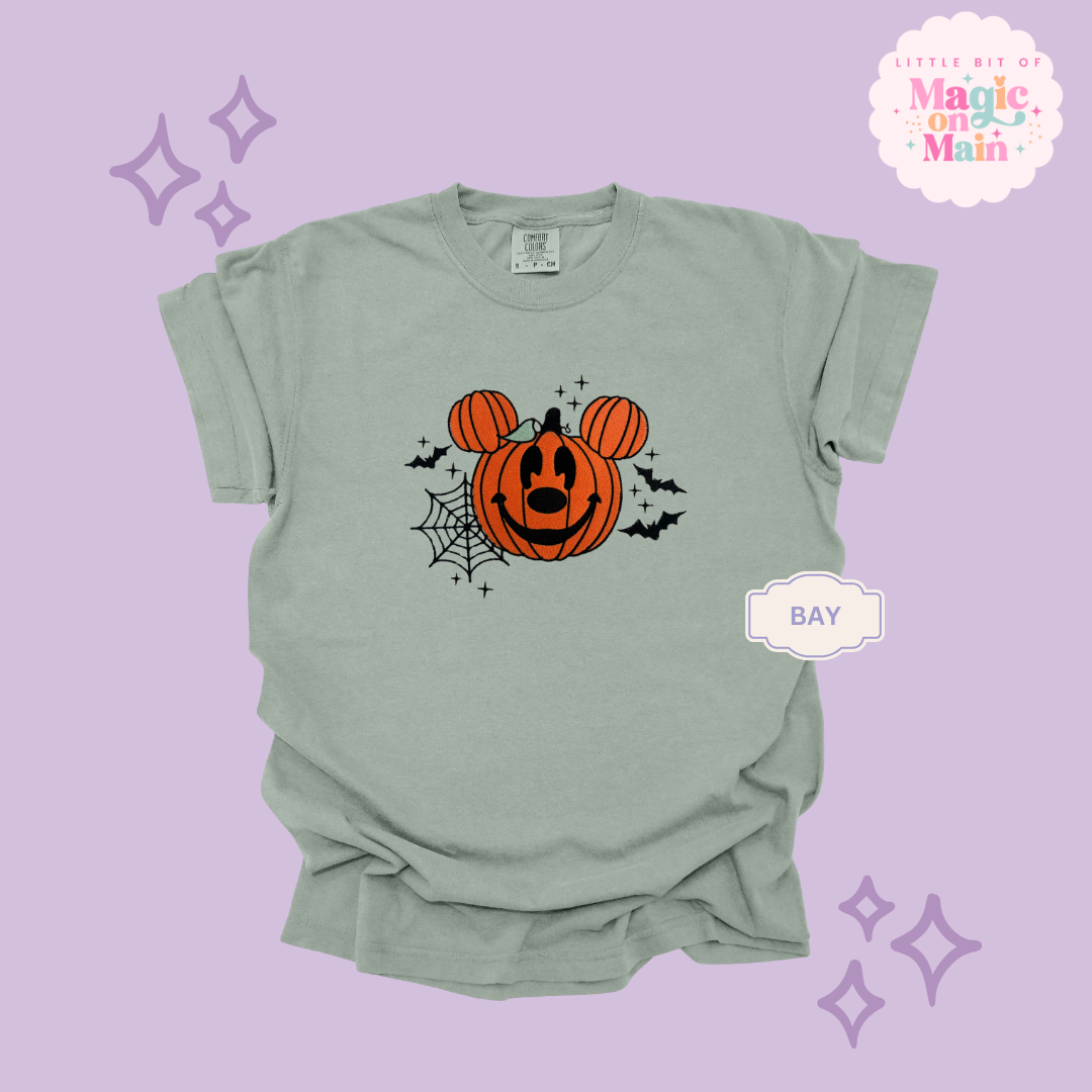 EMBROIDERED ORANGE PUMPKIN - EXCLUSIVE TO MoM - ADULT T-SHIRT