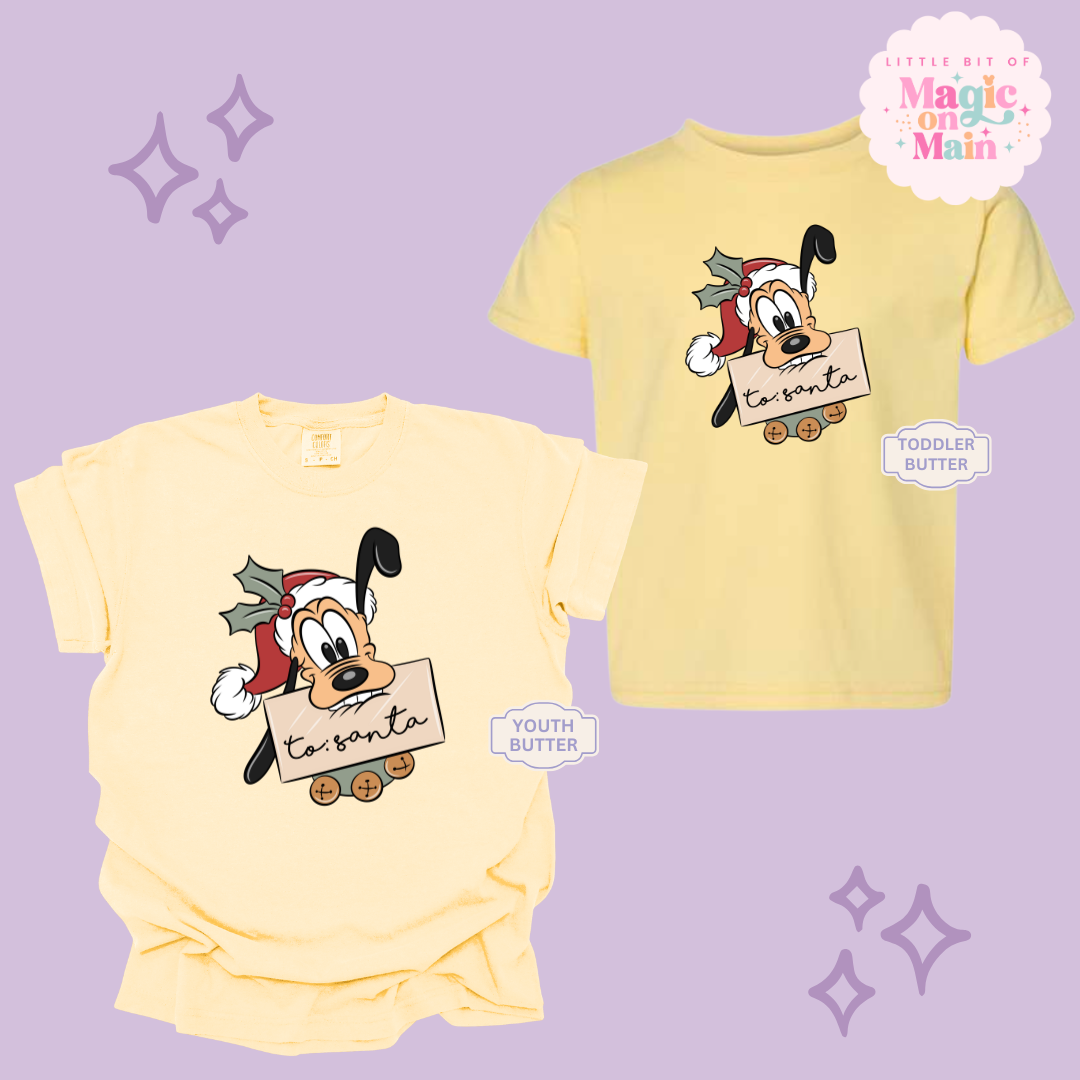 PRINTED PLUTO CHRISTMAS - YOUTH/TODDLER