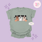 PRINTED 3 MICKEY GHOSTS  - ADULT T-SHIRT
