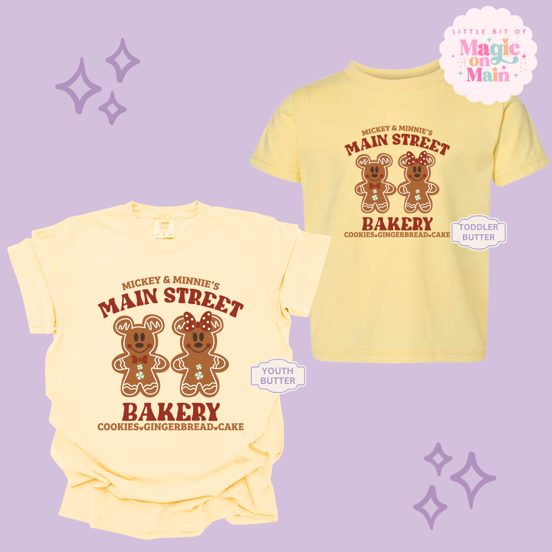 PRINTED MAIN STREET BAKERY RED - YOUTH/TODDLER