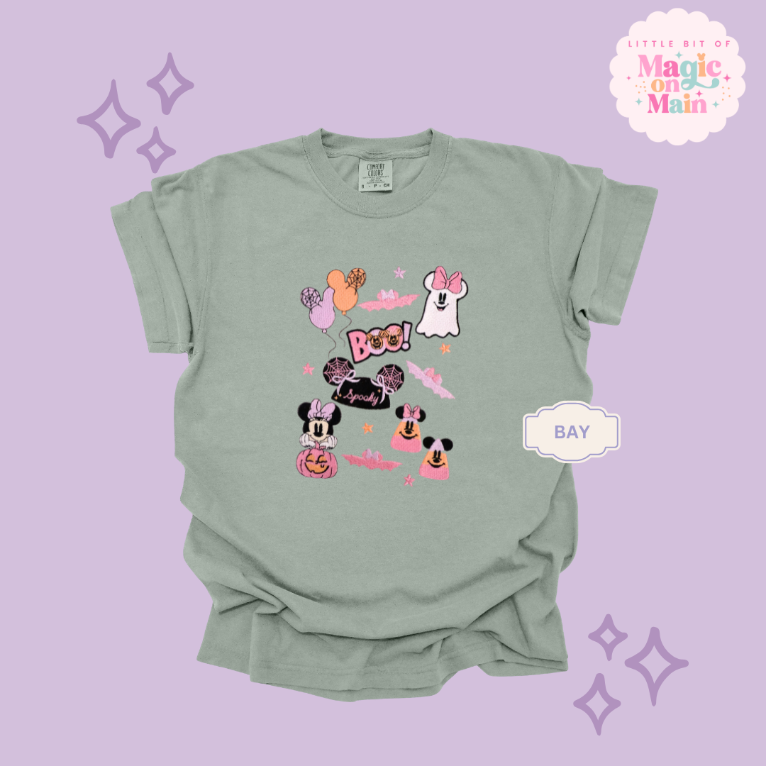 EMBROIDERED SPOOKY ELEMENTS - EXCLUSIVE TO MOM - ADULT T-SHIRT