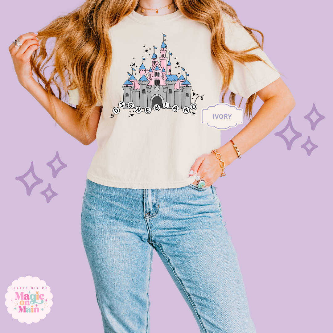 PRINTED DLAND CASTLE - WOMENS BOXY T-SHIRT