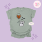 EMBROIDERED CLASSIC MICKEY GHOIST - ADULT T-SHIRT