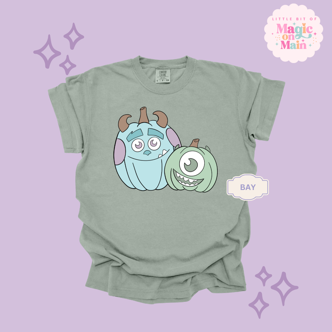 PRINTED MONSTER PUMPKINS - ADULT T-SHIRT