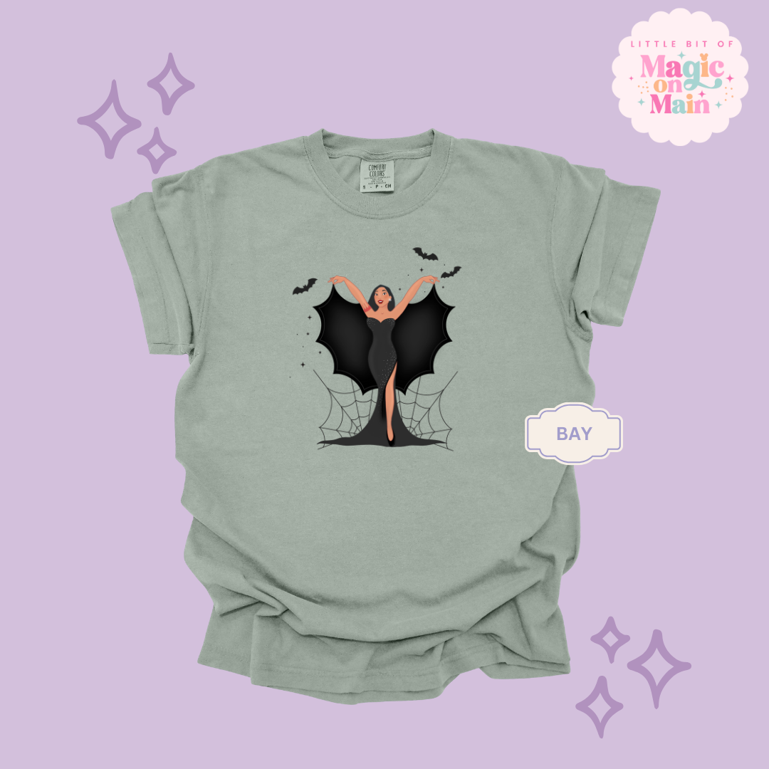 PRINTED SPOOKY POCAHONTAS - ADULT T-SHIRT