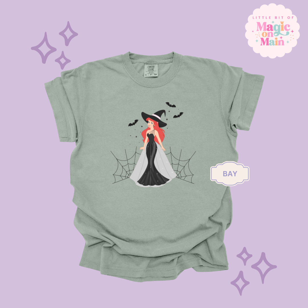 PRINTED SPOOKY ARIEL - ADULT T-SHIRT