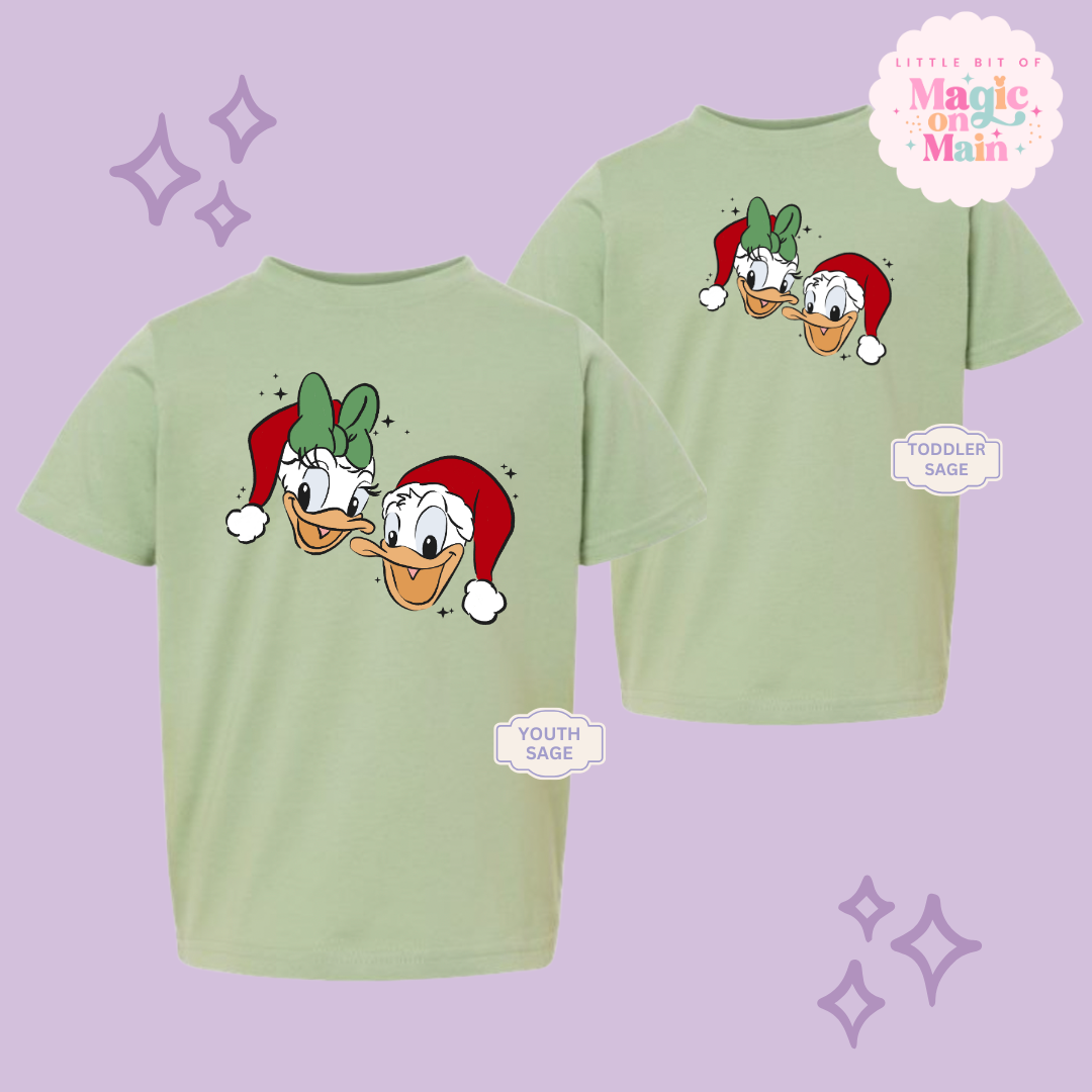 PRINTED DONALD & DAISY CHRISTMAS  - YOUTH/TODDLER