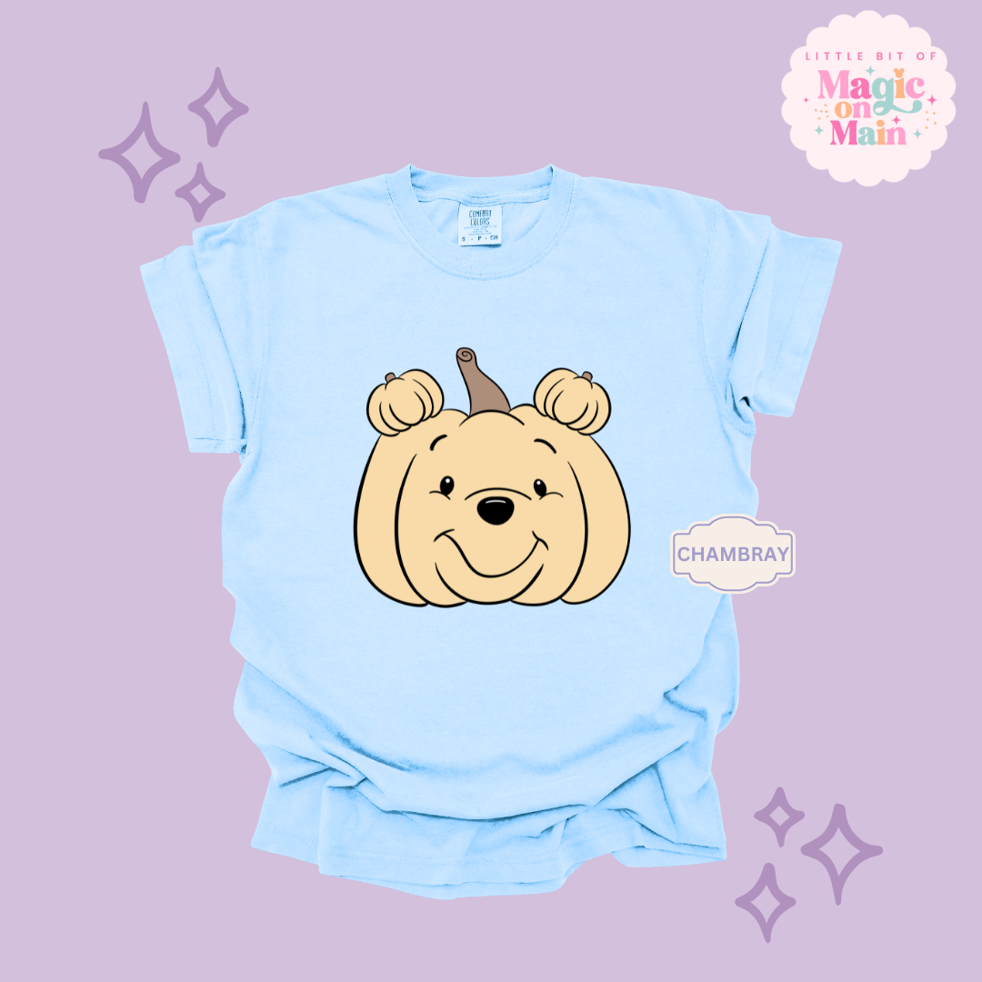 PRINTED POOH PUMPKIN - ADULT T-SHIRT