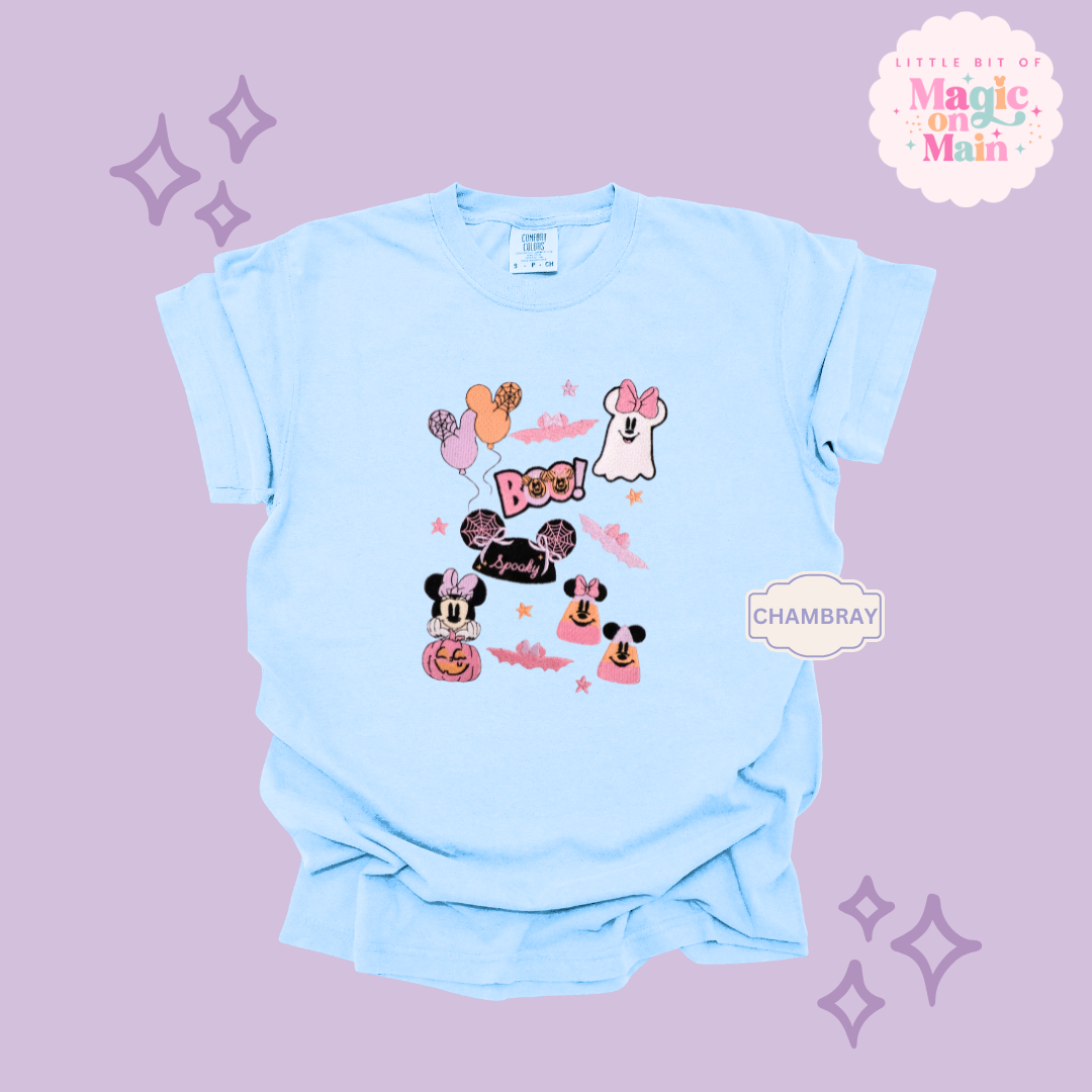 EMBROIDERED SPOOKY ELEMENTS - EXCLUSIVE TO MOM - ADULT T-SHIRT