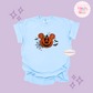 EMBROIDERED ORANGE PUMPKIN - EXCLUSIVE TO MoM - ADULT T-SHIRT
