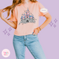 PRINTED DLAND CASTLE - WOMENS BOXY T-SHIRT