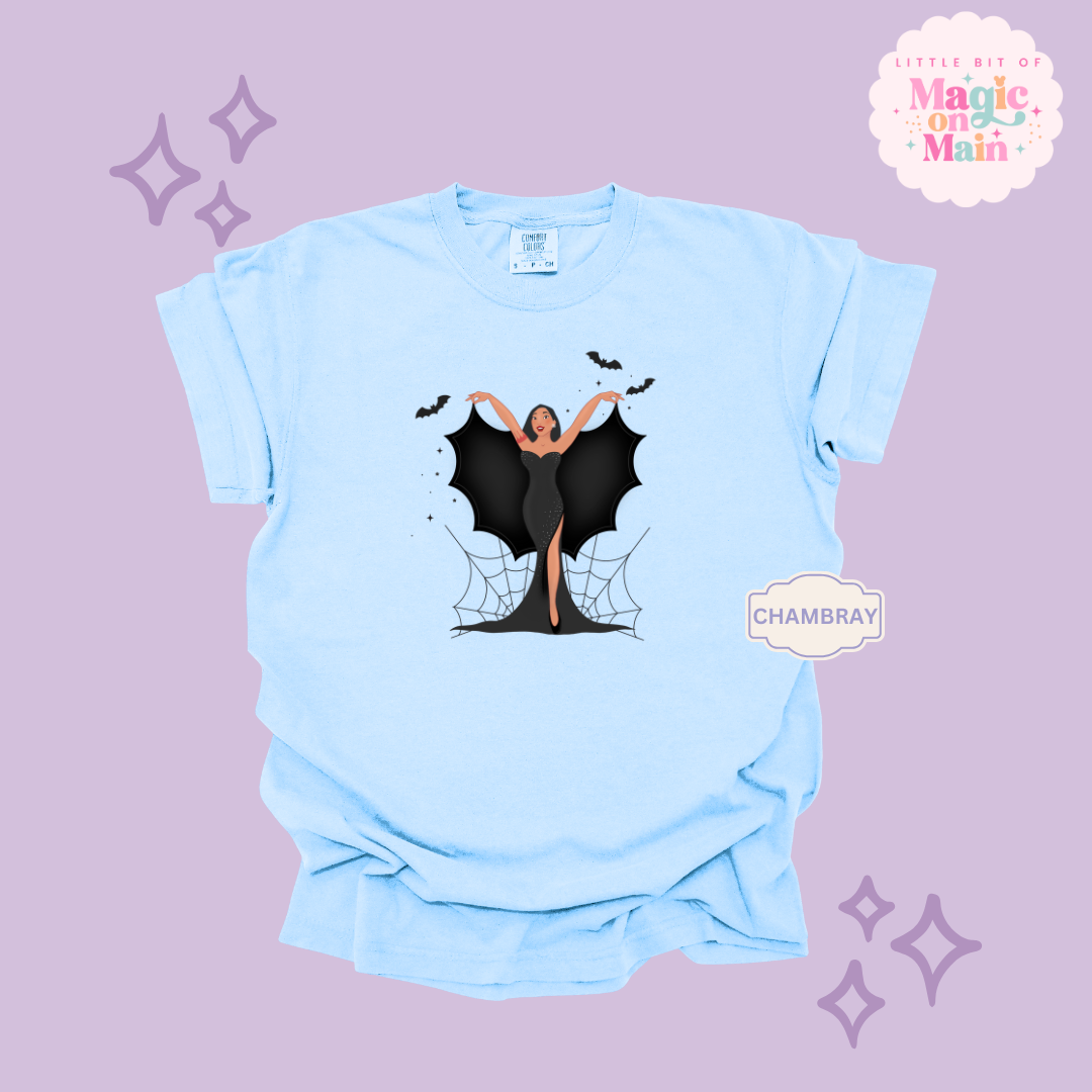 PRINTED SPOOKY POCAHONTAS - ADULT T-SHIRT