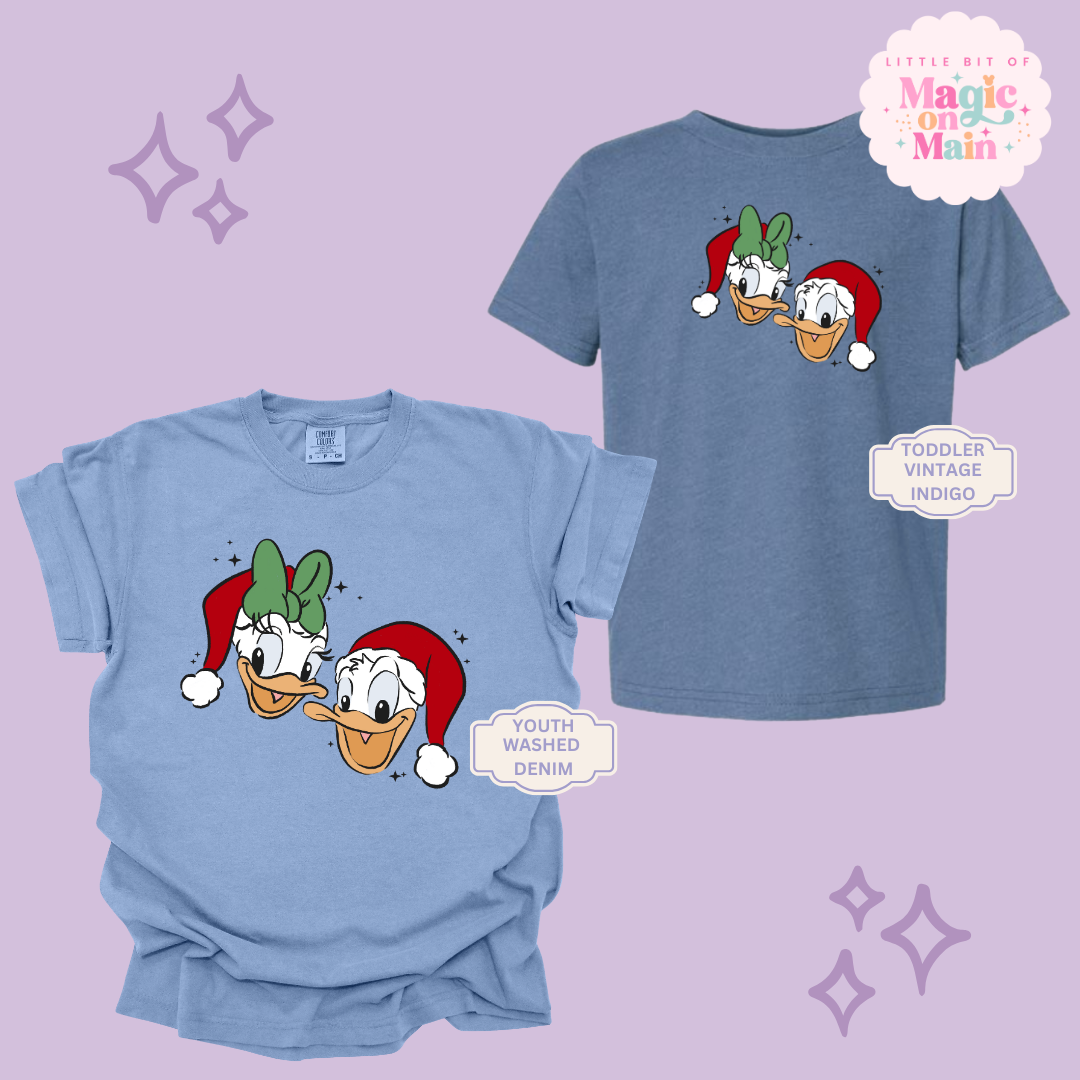 PRINTED DONALD & DAISY CHRISTMAS  - YOUTH/TODDLER