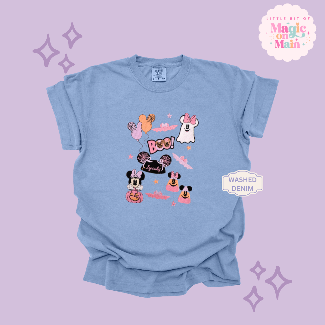 EMBROIDERED SPOOKY ELEMENTS - EXCLUSIVE TO MOM - ADULT T-SHIRT